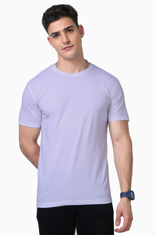 Unisex Supima Tshirt Lavender(Regular Fit)