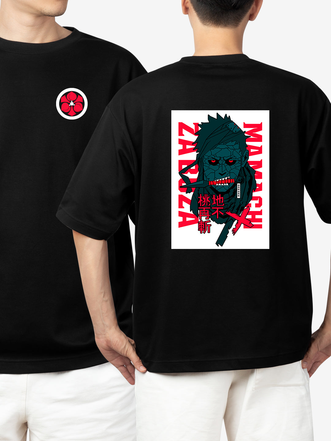 [1026]: Unisex Round Next Oversized T-Shirts - Naruto