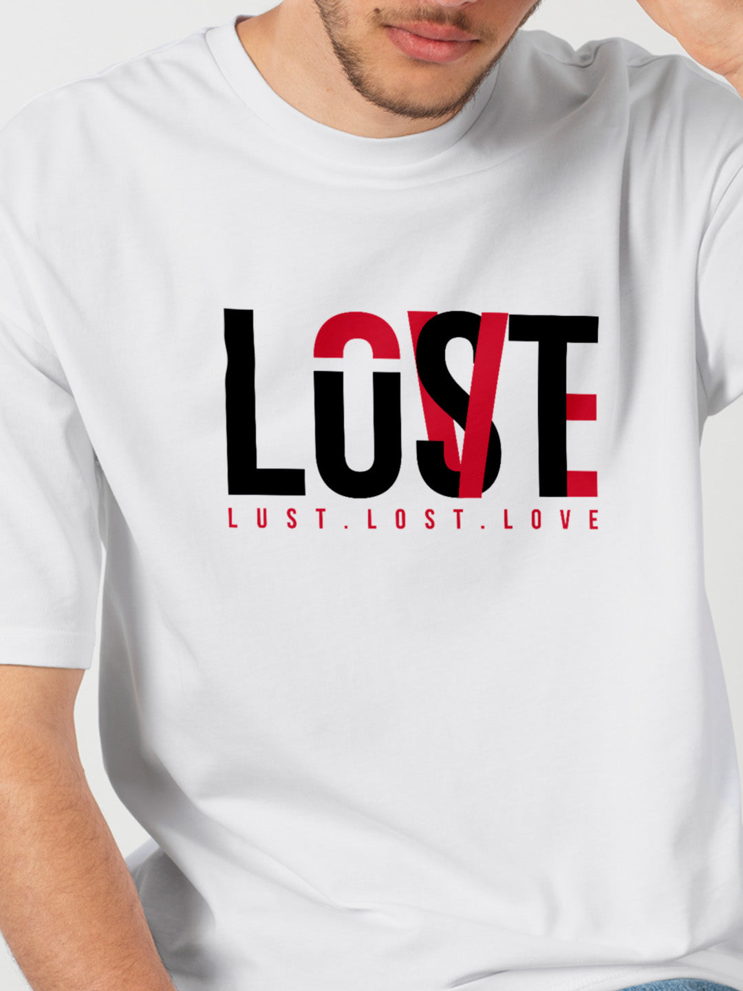 [1054]: Unisex Round Next Regular Fit T-Shirts - Love Lost Lust