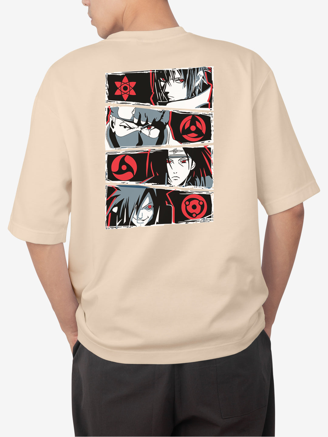 [1030]: Unisex Round Next Oversized T-Shirts - Naruto