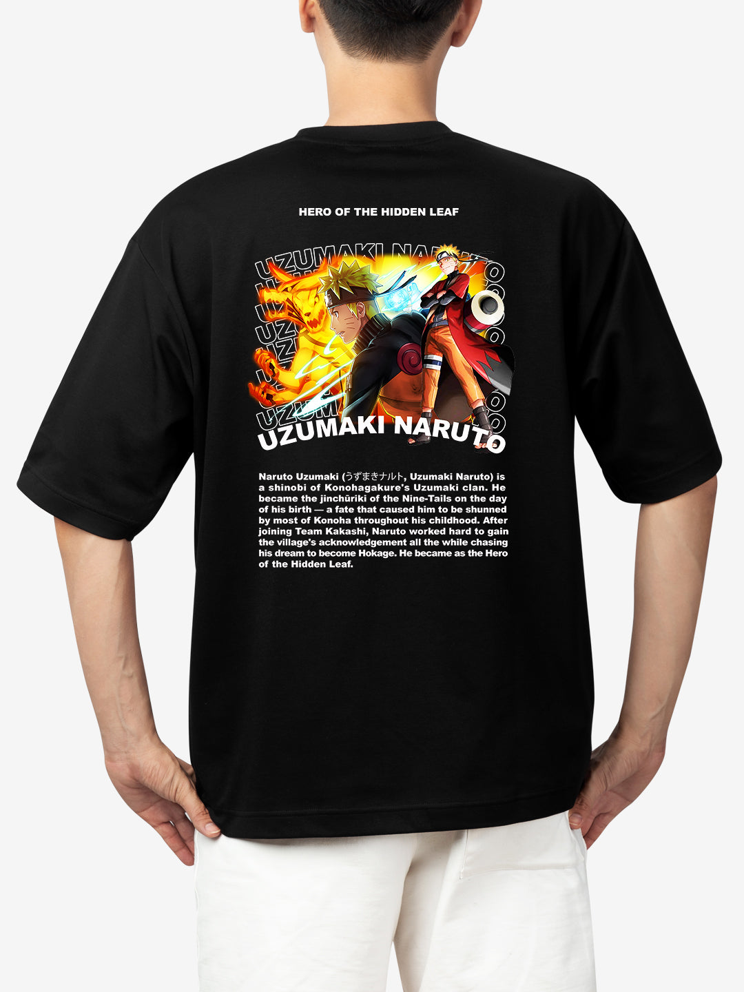 [1031]: Unisex Round Next Oversized T-Shirts - Naruto