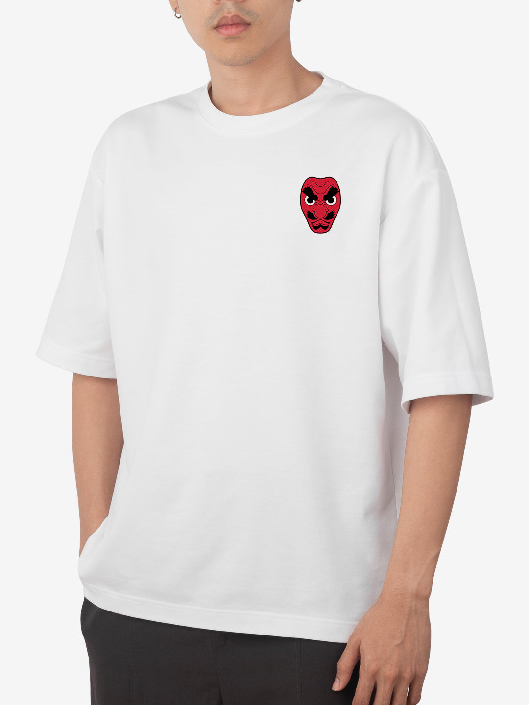 [1036]: Unisex Round Next Oversized T-Shirts - Demon Slayer