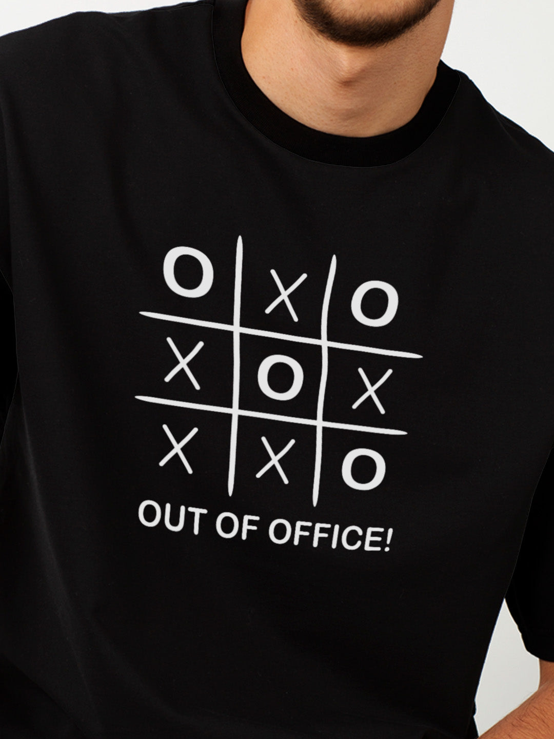 [1052]: Unisex Round Next Regular Fit T-Shirts - Out of Office